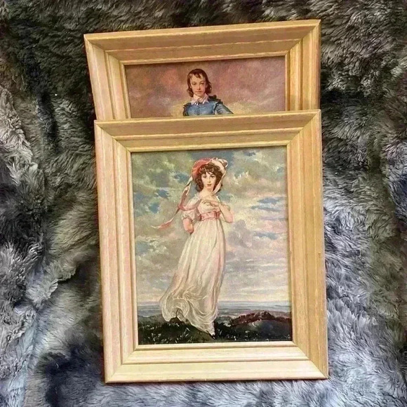 Pair of Vintage Pinkie and Blue Boy  Pictures - Picture 11 of 15